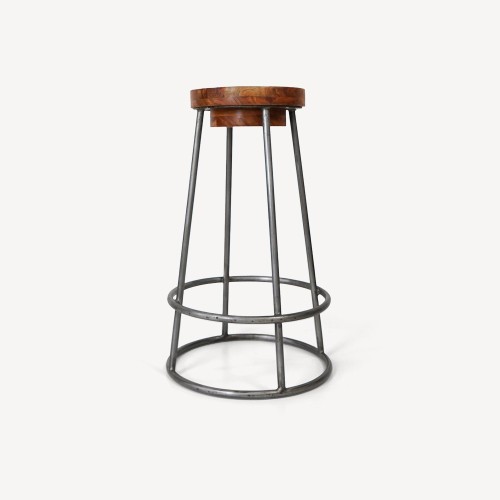 Scandinavische kruk hout en metaal - Scandus