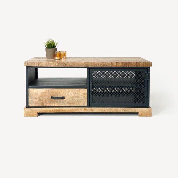 Salontafel van hout en metaal - Cambridge