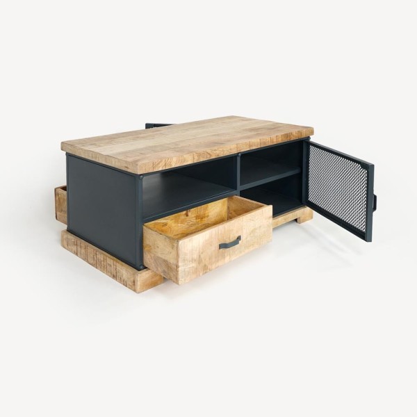 Salontafel van hout en metaal - Cambridge