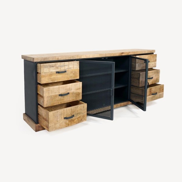 Industrieel buffet 200 cm - Cambridge