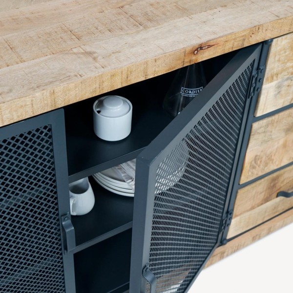 Industrieel buffet 200 cm - Cambridge