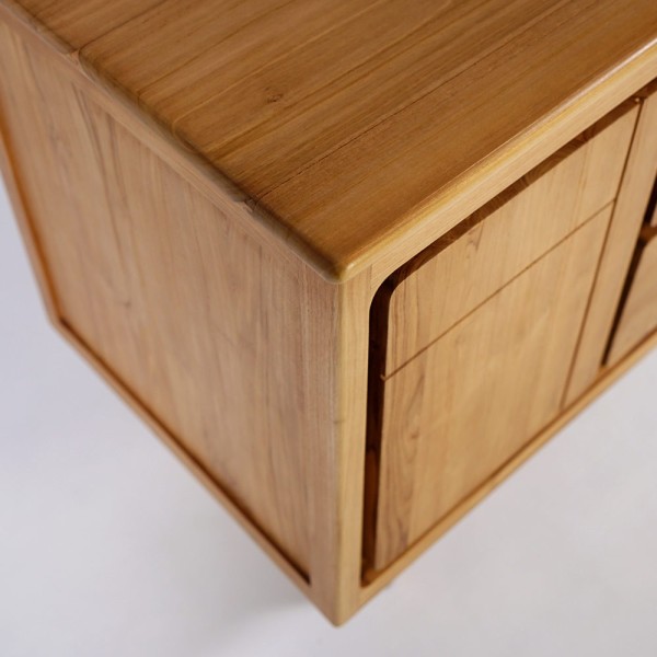 Massief teak badkamermeubel 120 cm - Pragati