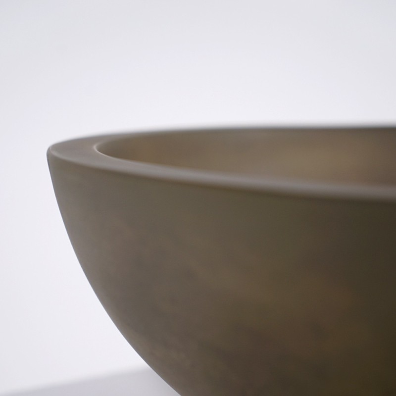 Rond betonnen bekken in natuurlijke kleur - Urban Rock