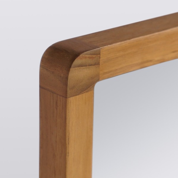 Rechthoekige teak houten spiegel - Lalia