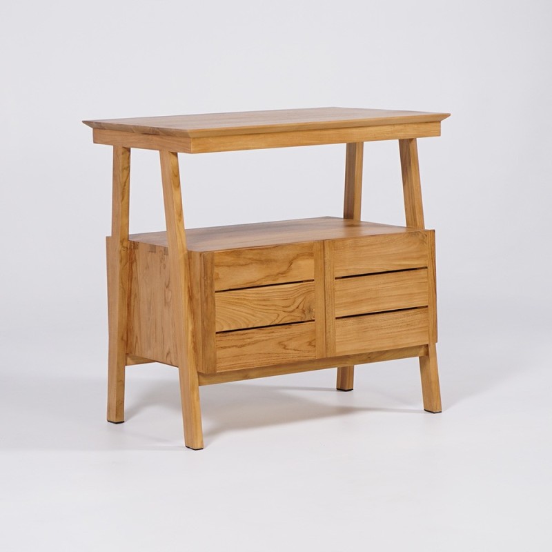 Massief teak badmeubel 80 cm - Nandini
