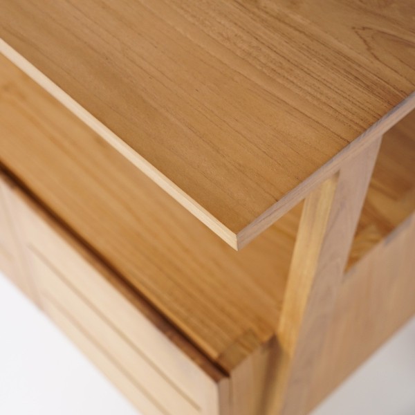Massief teak badmeubel 80 cm - Nandini