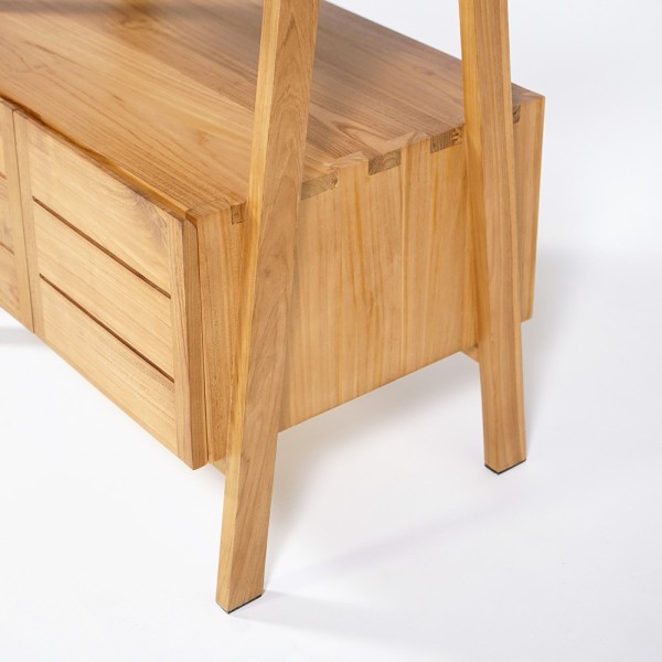 Massief teak badmeubel 80 cm - Nandini