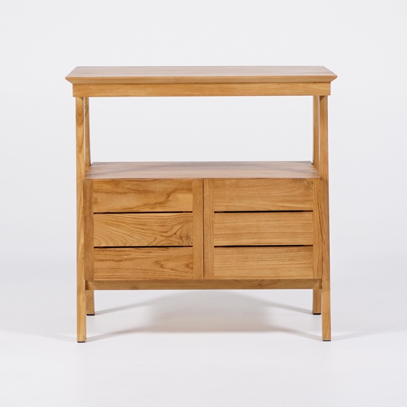 Massief teak badmeubel 80 cm - Nandini