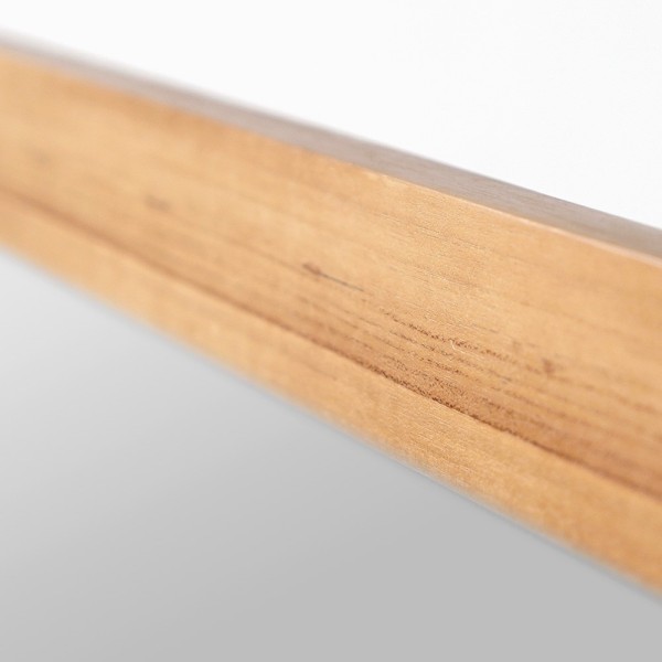 Rechthoekige badkamerspiegel 140 cm x 70 cm met afgeronde hoeken