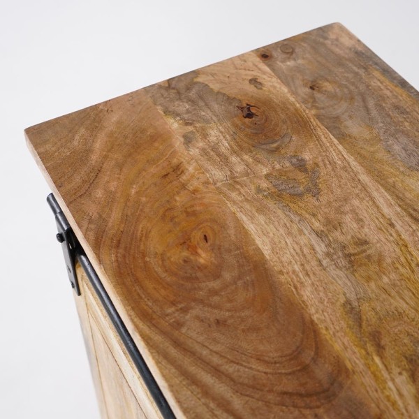 Massief houten en metalen wijnkelder dressoir - Parijs