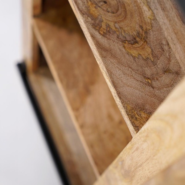Massief houten en metalen wijnkelder dressoir - Parijs
