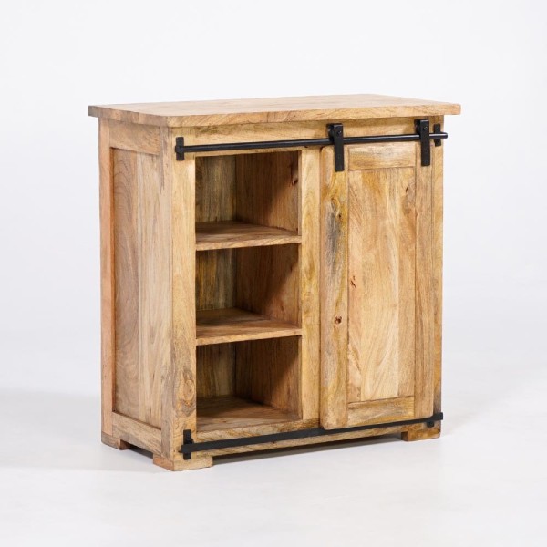 Massief houten en metalen wijnkelder dressoir - Parijs