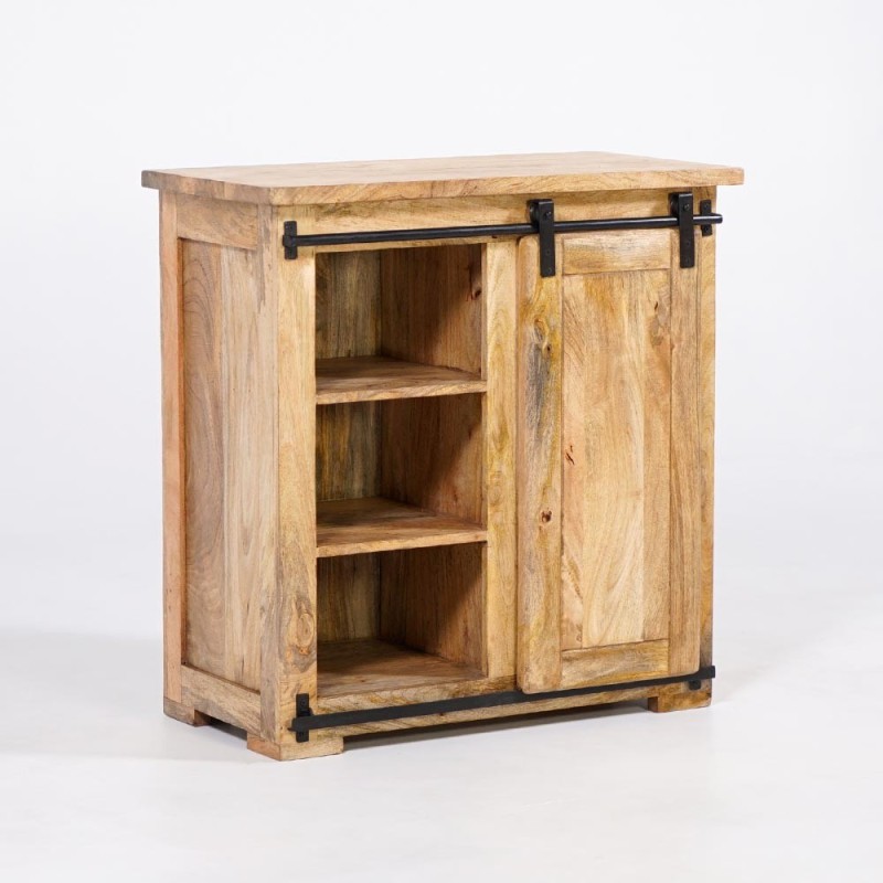 Massief houten en metalen wijnkelder dressoir - Parijs