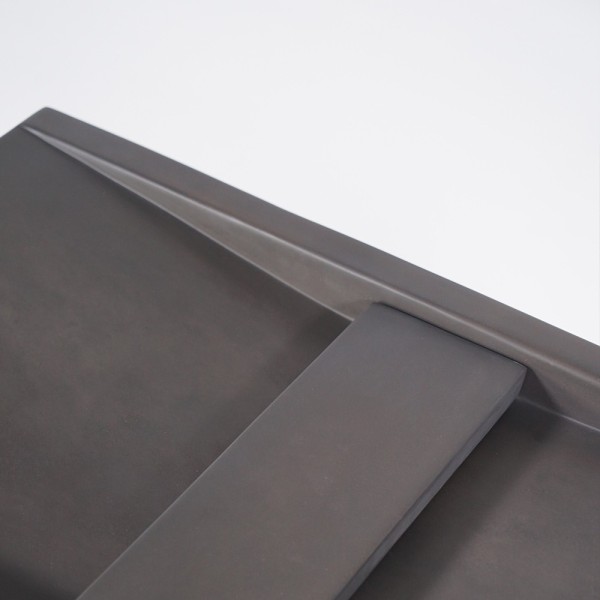 Diep antraciet betonnen dubbel bekken - Cementis