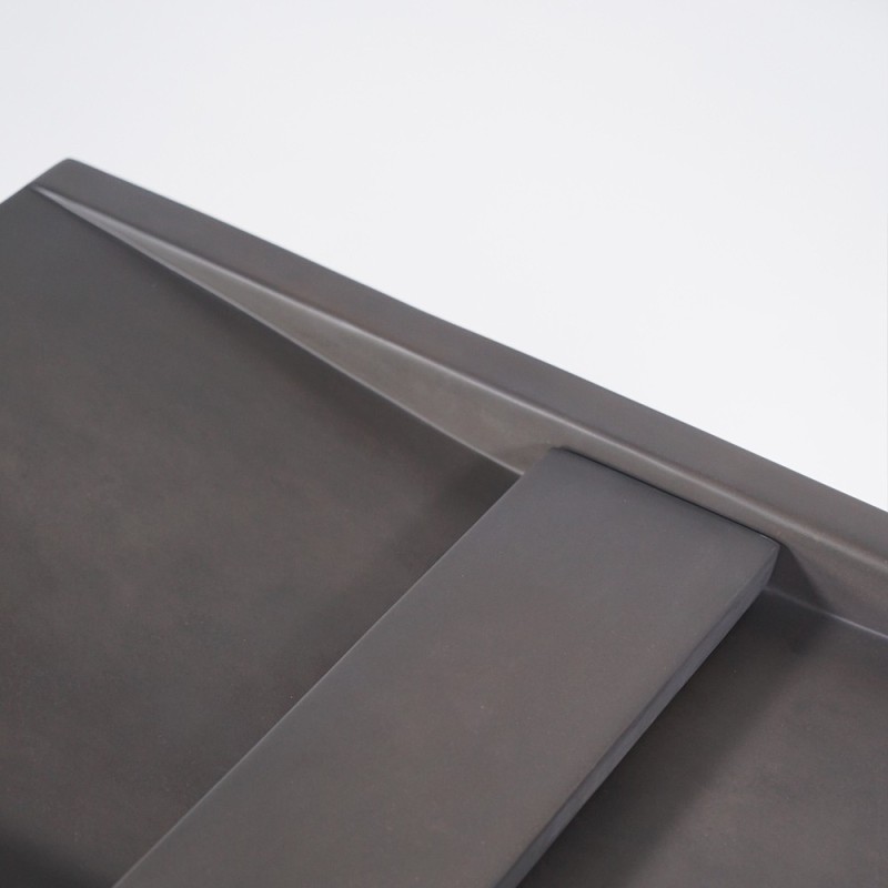 Diep antraciet betonnen dubbel bekken - Cementis
