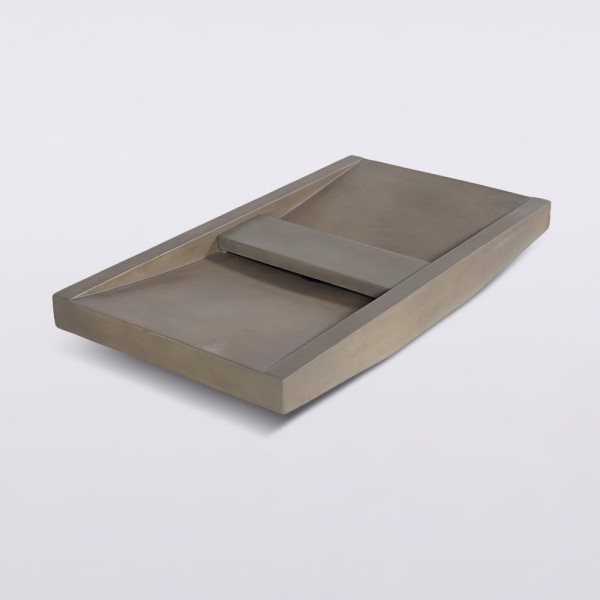 Dubbele wastafel in beton natuurlijke kleur - Cementis