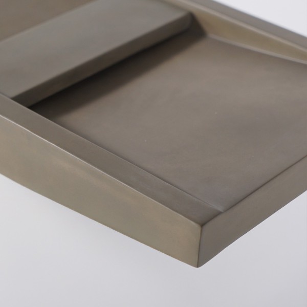 Dubbele wastafel in beton natuurlijke kleur - Cementis