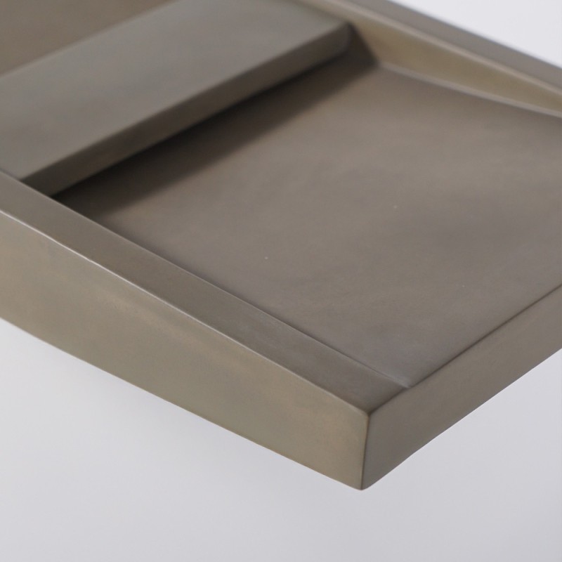 Dubbele wastafel in beton natuurlijke kleur - Cementis