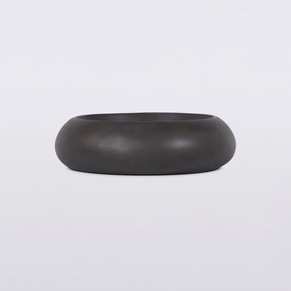 Ronde betonnen waskom - Diep antraciet - Concrete Essence