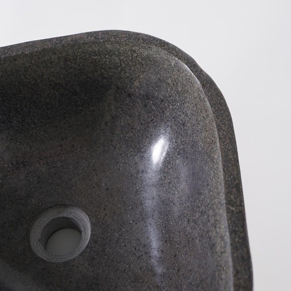Gepolijste vrijstaande wastafel natuursteen - River Stone