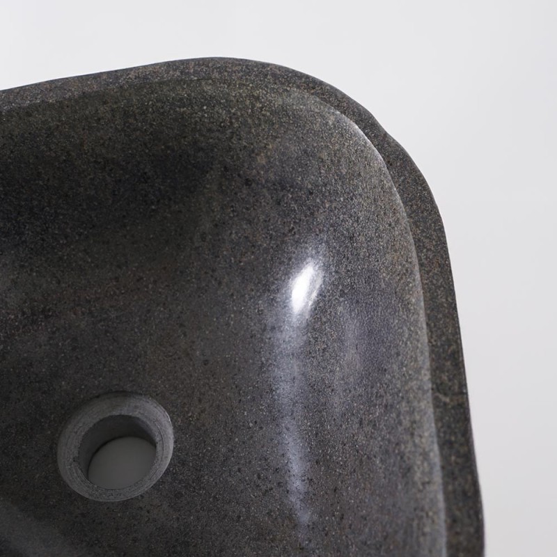Gepolijste vrijstaande wastafel natuursteen - River Stone