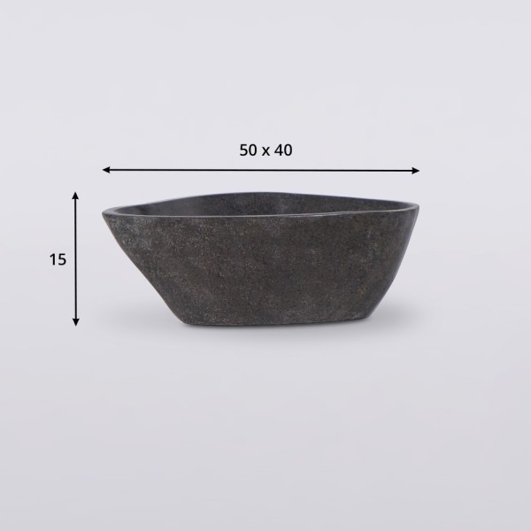 Gepolijste vrijstaande wastafel natuursteen - River Stone