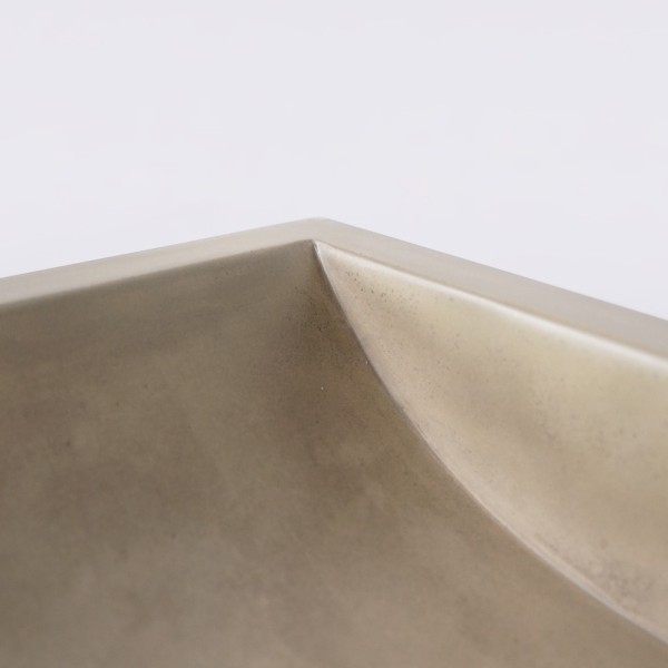 Rechthoekig betonnen waskom - Natuurlijke kleur - Pure Cast