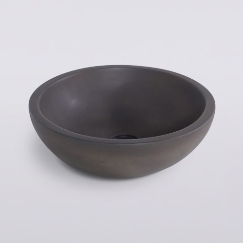Ronde betonnen waskom - Diep antraciet - Urban Rock