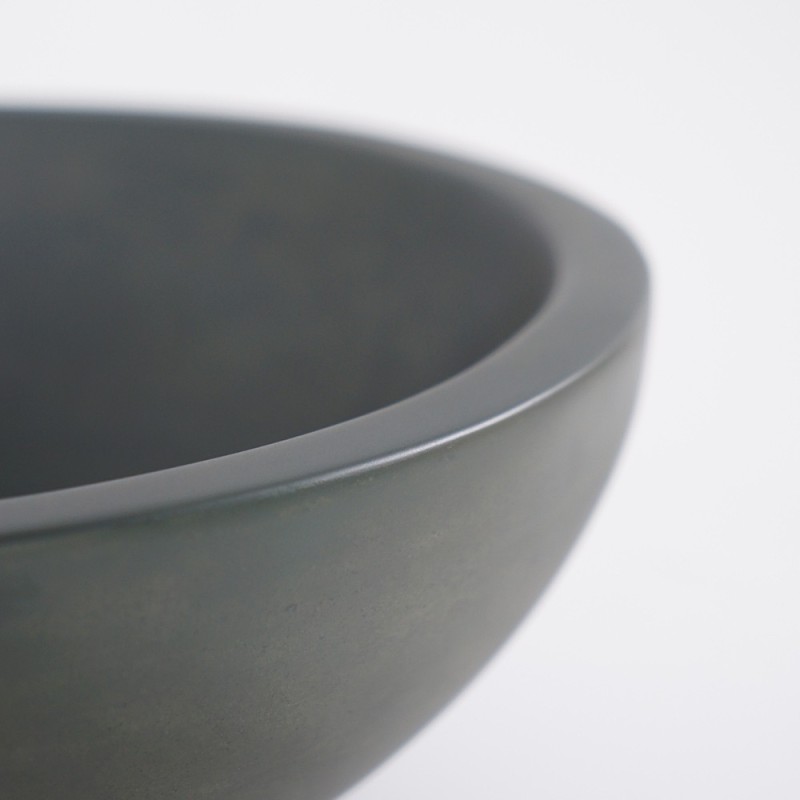 Ronde betonnen waskom - Kopergroen - Urban Rock