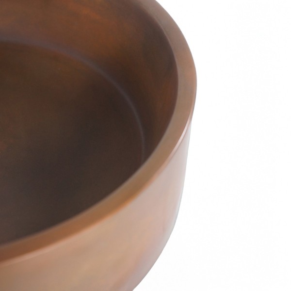Rond betonnen waskom - Vintage bruin - Mineral