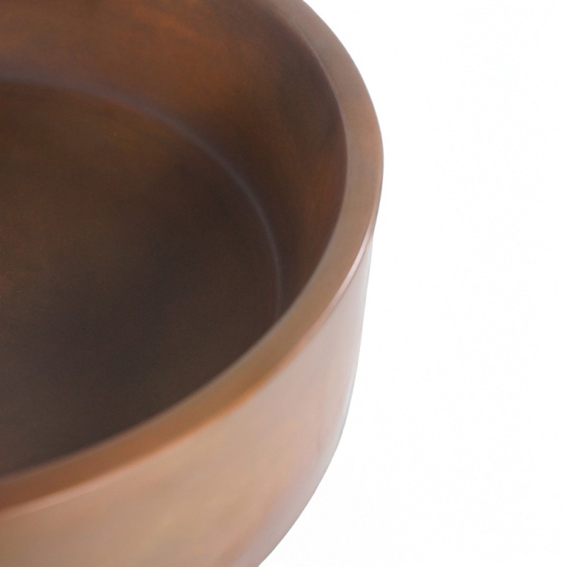 Rond betonnen waskom - Vintage bruin - Mineral