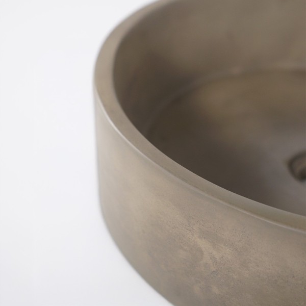 Rond betonnen waskom - Natuurlijke kleur - Mineral