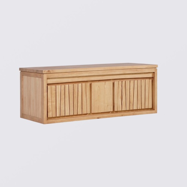 Natuur houten badkamermeubel 120 cm - Neo