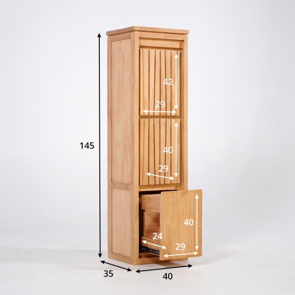 Teak badkamerkolom - Neo