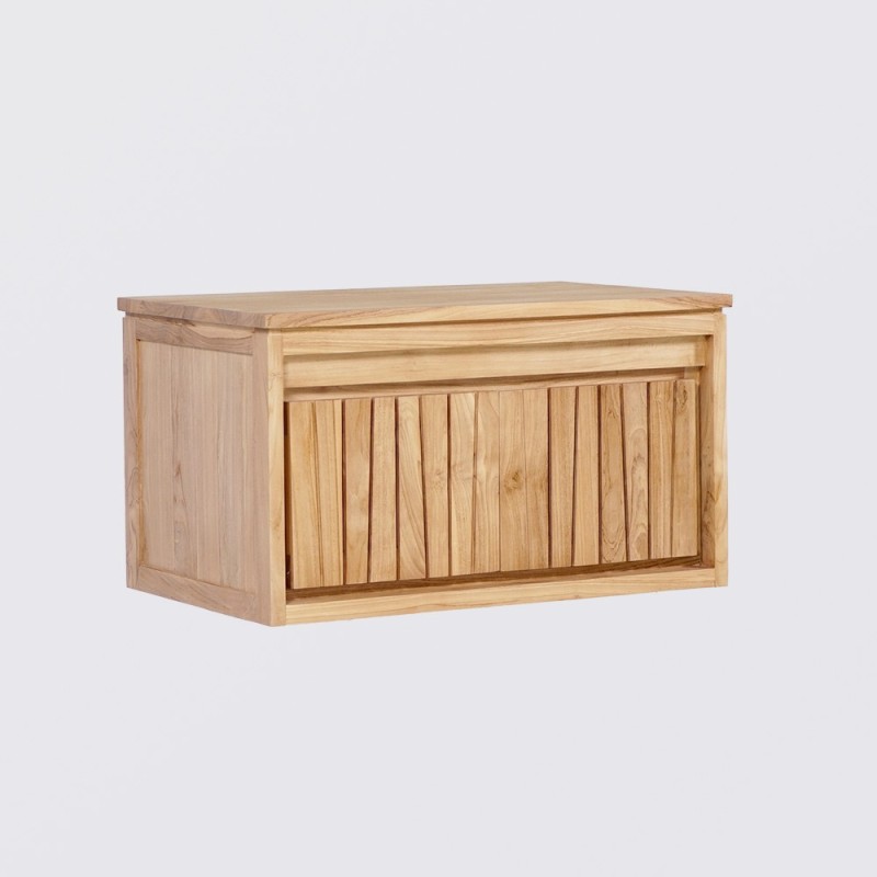 Natuur houten badkamermeubel 80 cm - Neo