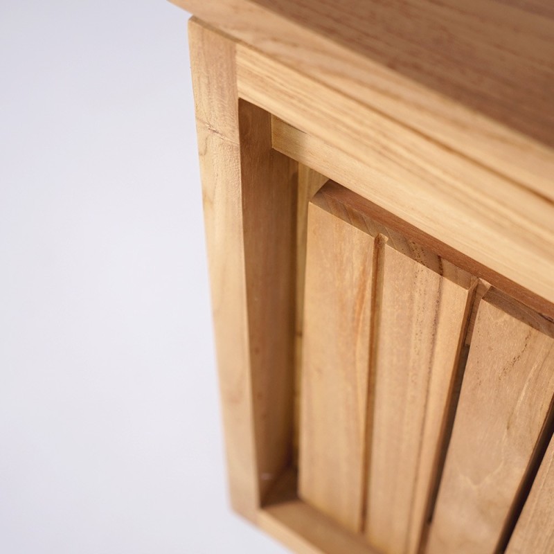 Natuur houten badkamermeubel 80 cm - Neo