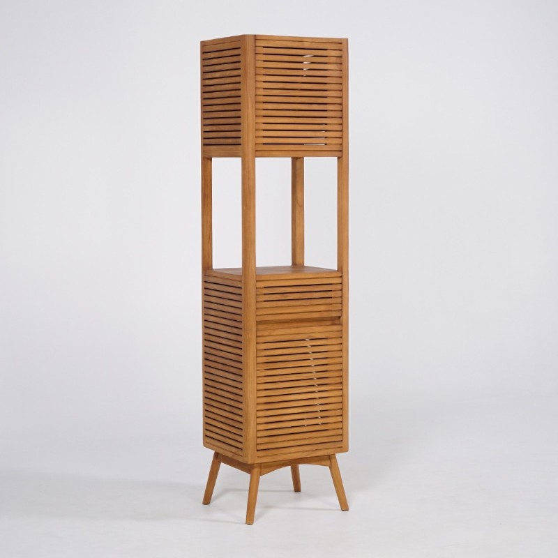 Teak houten badkamerkolom - Kama