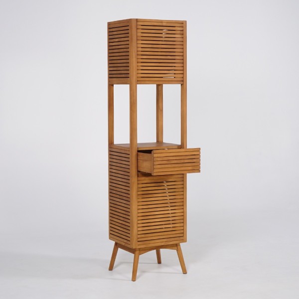 Teak houten badkamerkolom - Kama