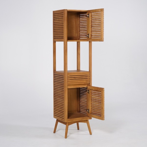 Teak houten badkamerkolom - Kama