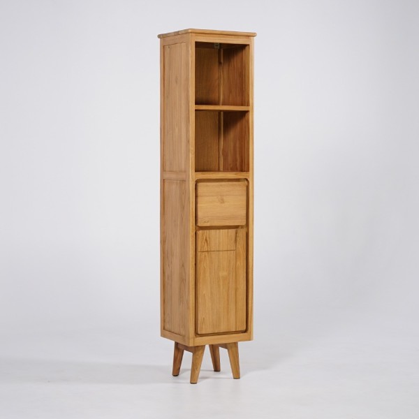 Badkamer kolomkast van natuurlijk hout - Pragati