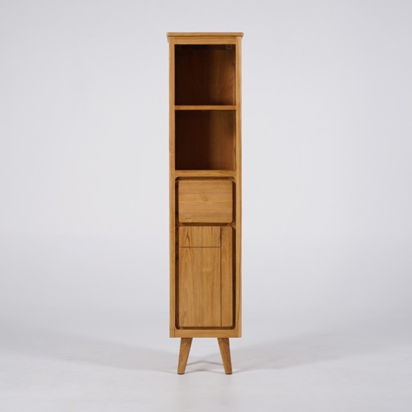 Badkamer kolomkast van natuurlijk hout - Pragati