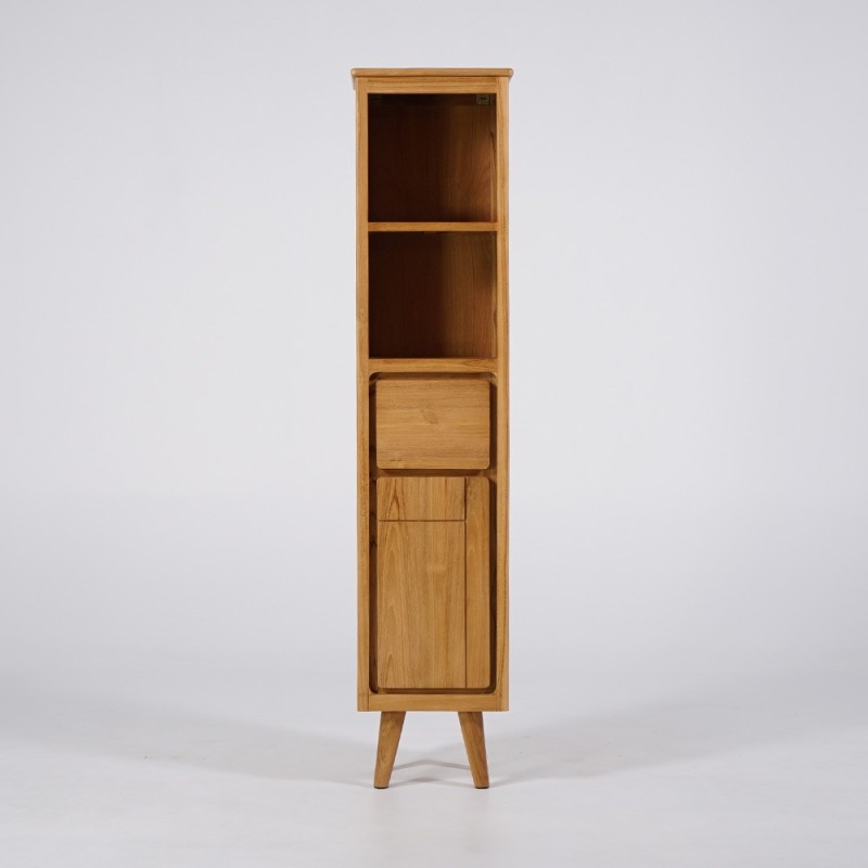 Badkamer kolomkast van natuurlijk hout - Pragati