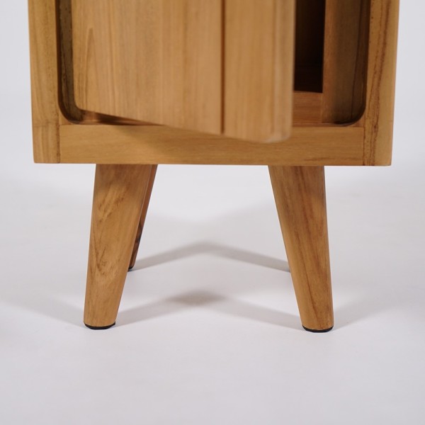 Badkamer kolomkast van natuurlijk hout - Pragati