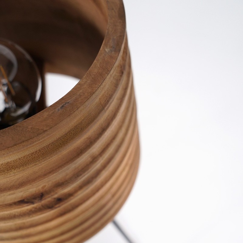 Vloerlamp van natuurlijk hout - Nomade