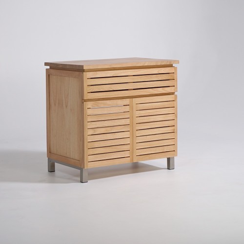 Massief houten badmeubel 80 cm - Reva