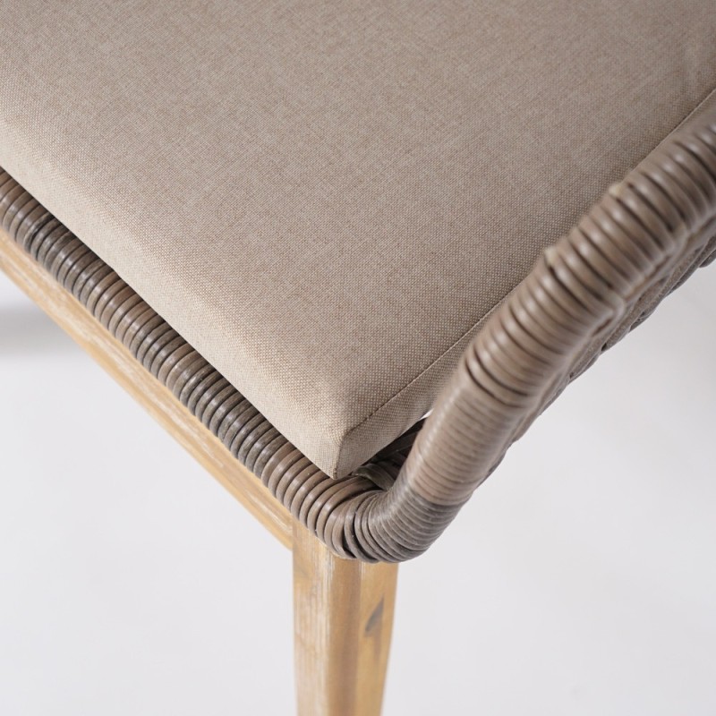 Stoel van hout en riet - Java