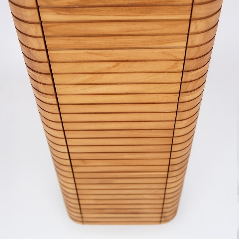 Teakhouten opbergzuil - Lattis