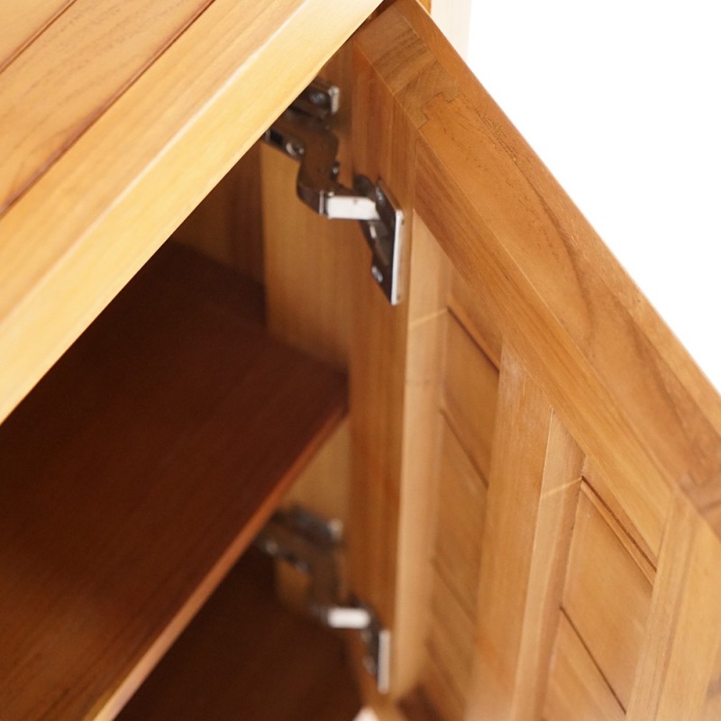 Massief teakhouten badkamerzuil - Meera