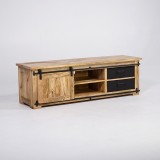 Hout en metaal industriële TV-meubel 160 cm - Paris