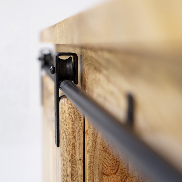 Hout en metaal industriële TV-meubel 160 cm - Paris